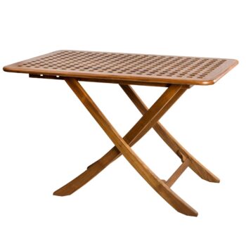 Solid Teak Folding Table 110cm