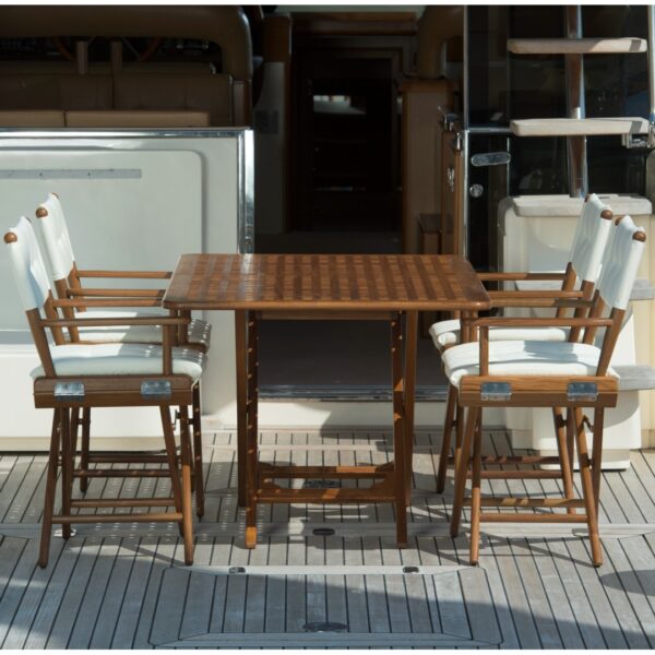 solid teak folding table