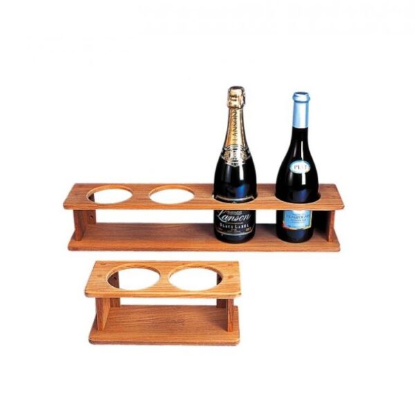 Solid Teak Bottle Holders