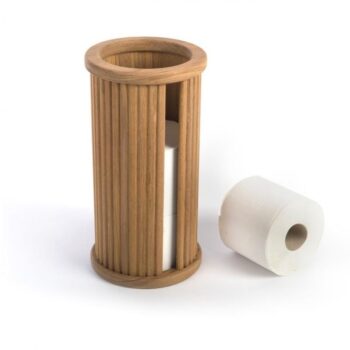 Teak Toilet Roll Holder