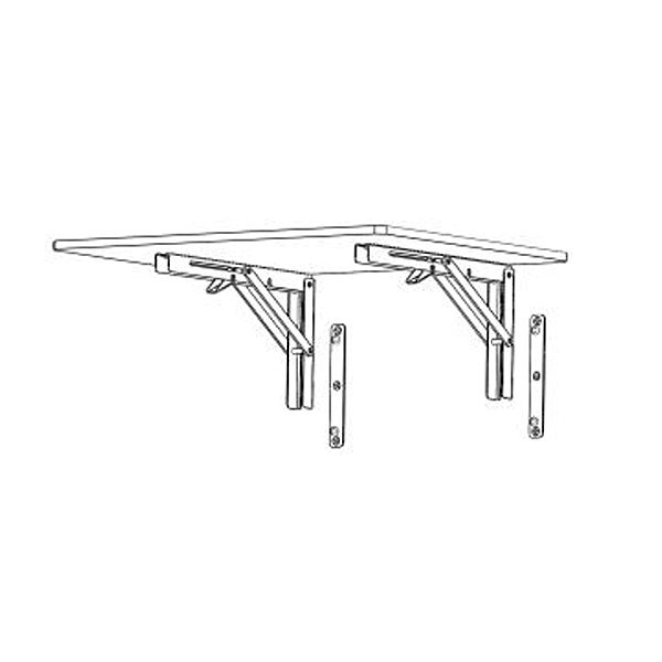 table bracket with mounting plate