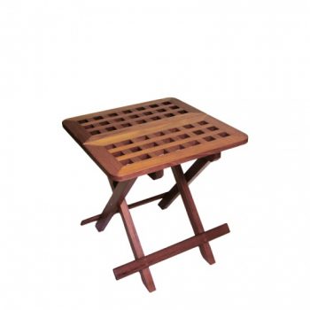 Solid Teak Folding Side Table 45cm