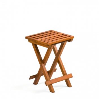 Solid Teak Folding Side Table 30cm