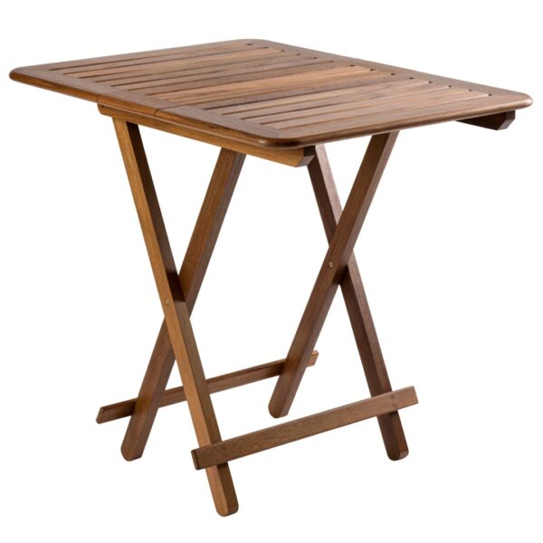 Solid Teak Folding Table Oiled - Brest with Insert