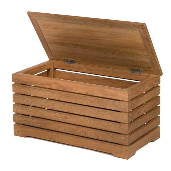 Solid Teak Chest Open