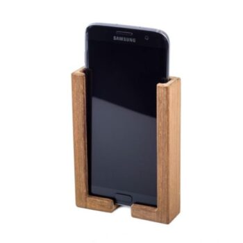 Teak Smart Phone Holder