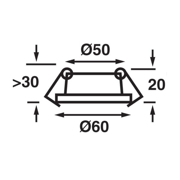 14 9461C Minor LED Light Dimension