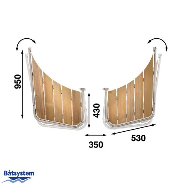 teak stern platform