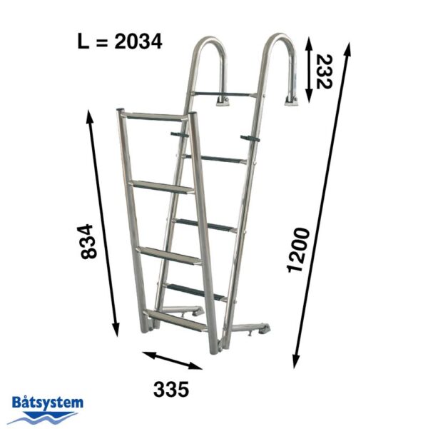 8 step bathing ladder