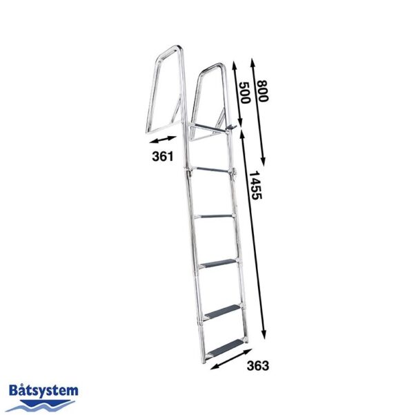 6 step bathing ladder