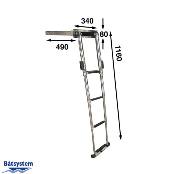 bkb74 4 Step Telescopic Ladder with