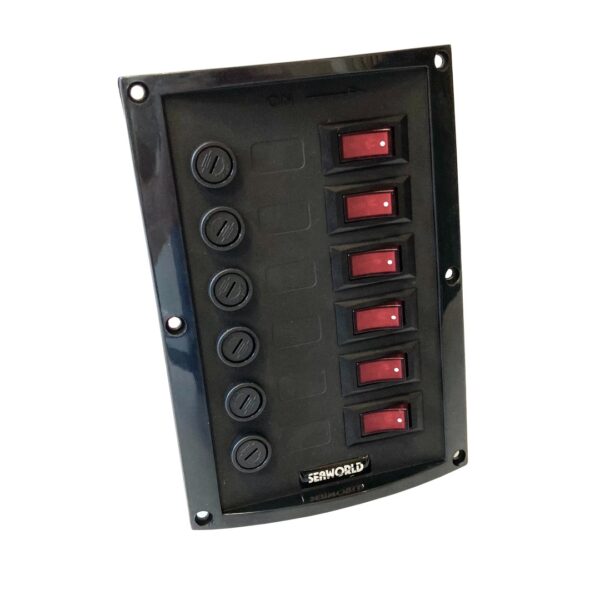 10 10331B 6 Way Vertical Switch Panel