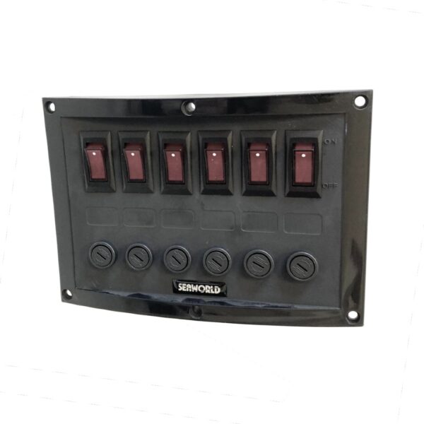 10 10332B 6 Way Horizontal Switch Panel