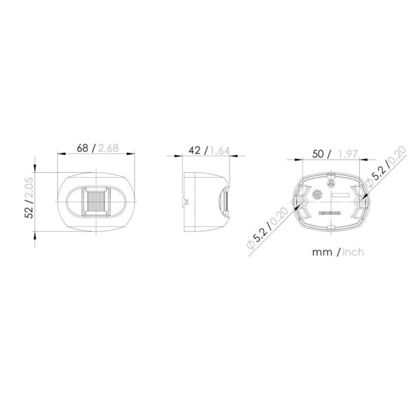 S34 LED Stern Drawing